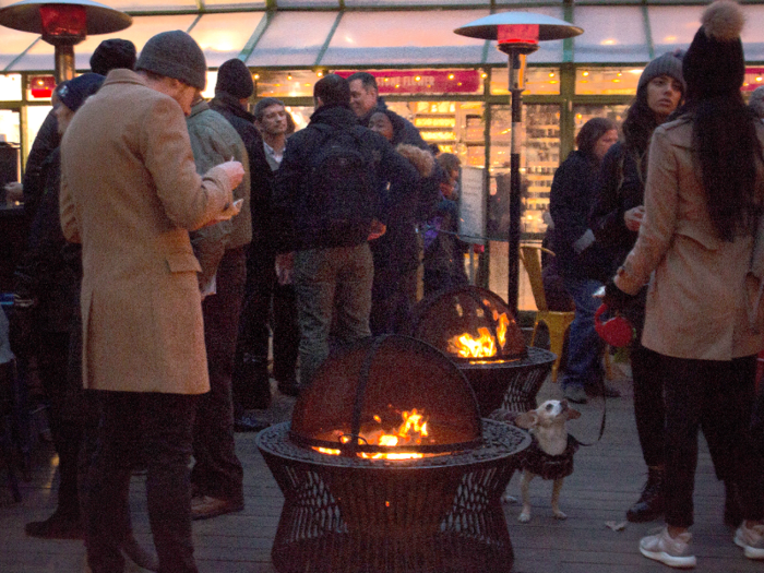 There were a few fire pits set up as well, which several people and at least one little dog seemed to be enjoying.