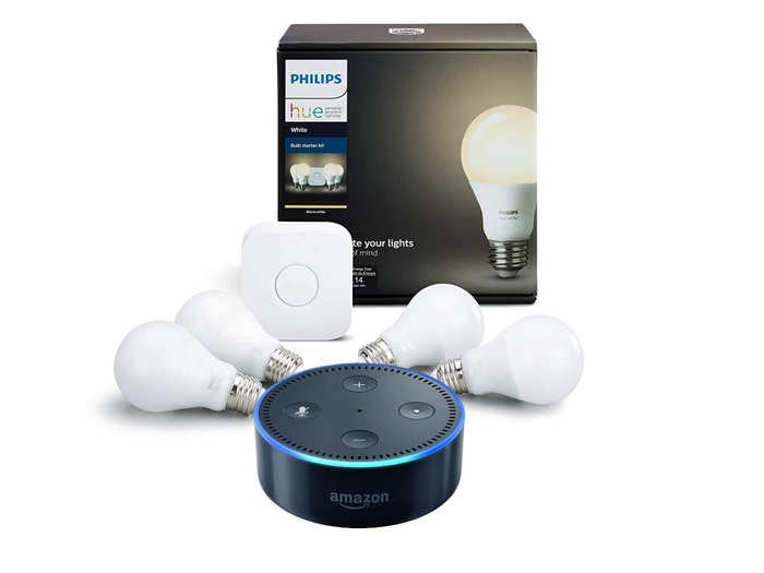 A Philips Hut smart lighting starter kit