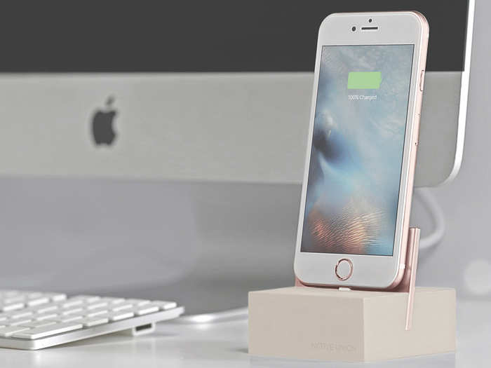 An iPhone dock