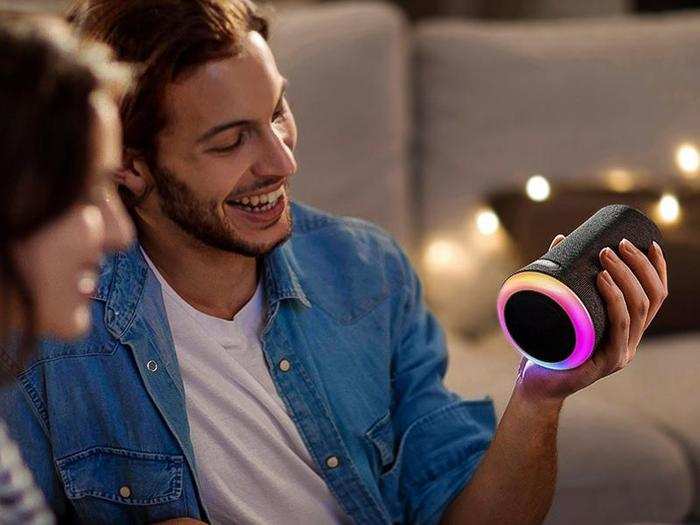 A light-up Bluetooth speaker