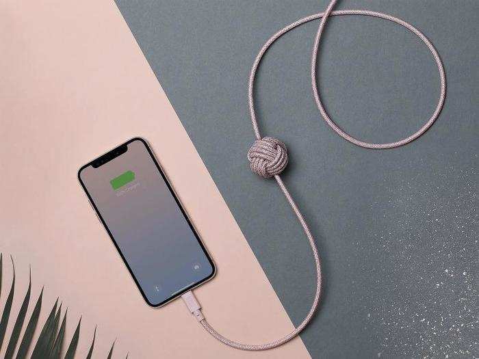 A durable, weighted iPhone charging cable