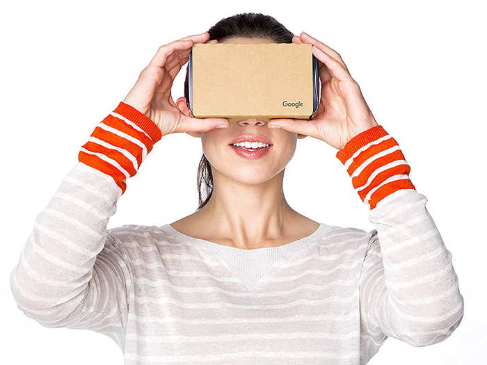 A Google Cardboard VR viewer