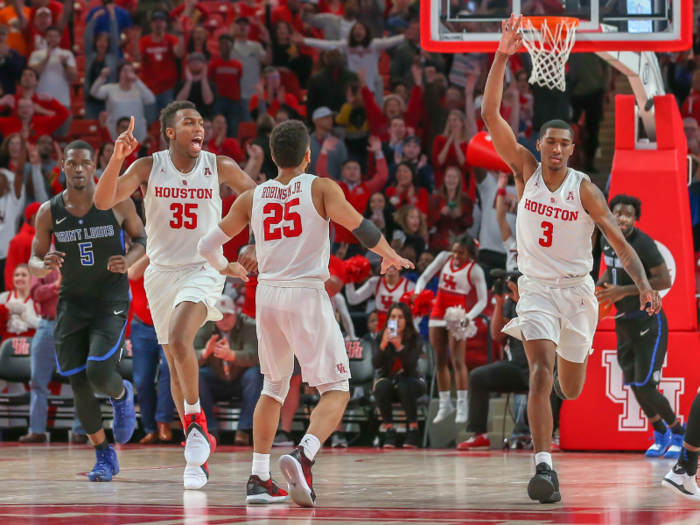 ▲ No. 21 Houston Cougars — Up 3 spots in the AP Top 25 Poll