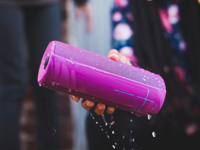 A waterproof portable speaker