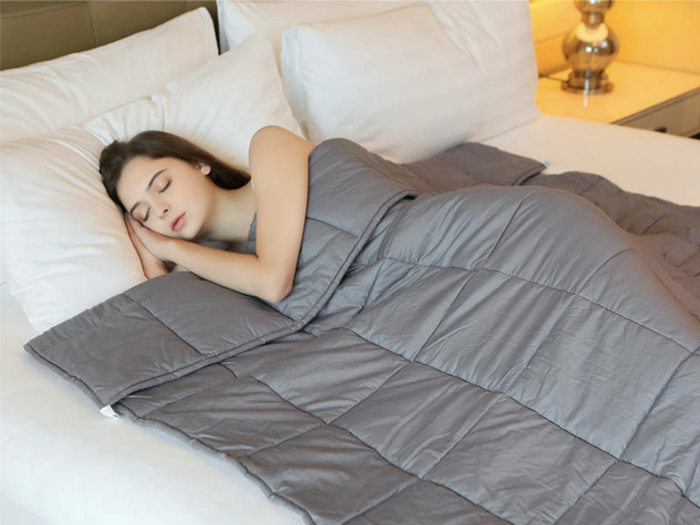 A soothing weighted blanket