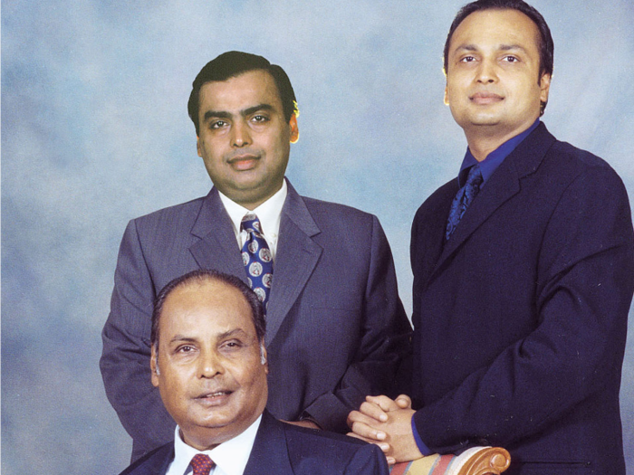 ... leaving his company to be run by both of his sons: Mukesh and his younger brother, Anil.