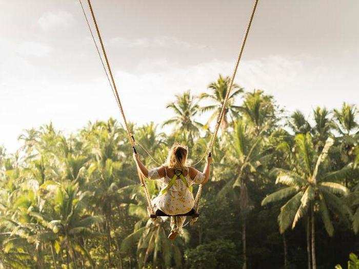 A few people were heading to the Bali Swing, the swing made famous by a thousand Instagrams. But I had no interest in getting this photo taken of myself, which is the only reason to go. Later on, people told me the line was two hours long. Yikes.