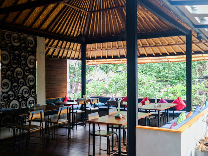 The area around Ubud is bursting with restaurant and cafe options. Around the corner from Roam, I found Gratitude Cafe. It had a pleasant, open setup that was nice to both eat and work in.