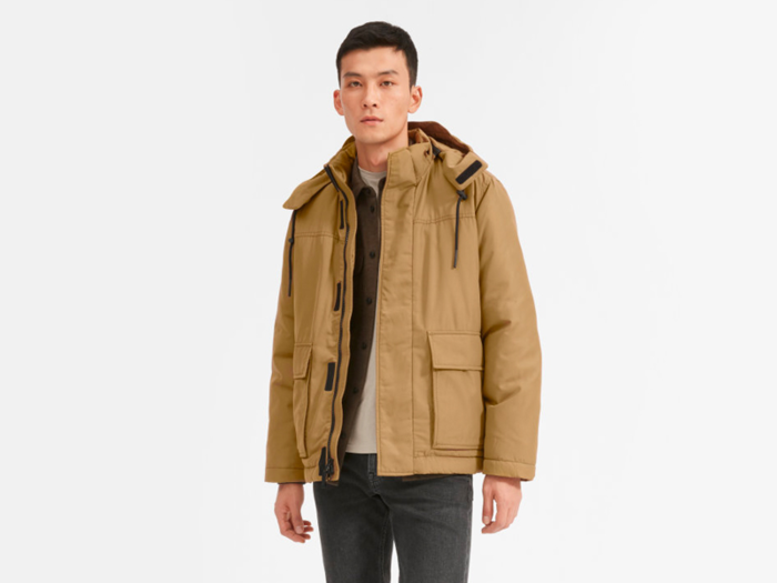 A boxy, short parka