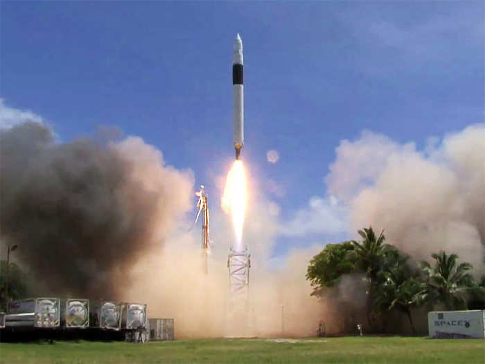 SpaceX launched its Falcon 1 rocket on December 8, 2010, making it the first company to send a spacecraft into orbit on a privately developed rocket.