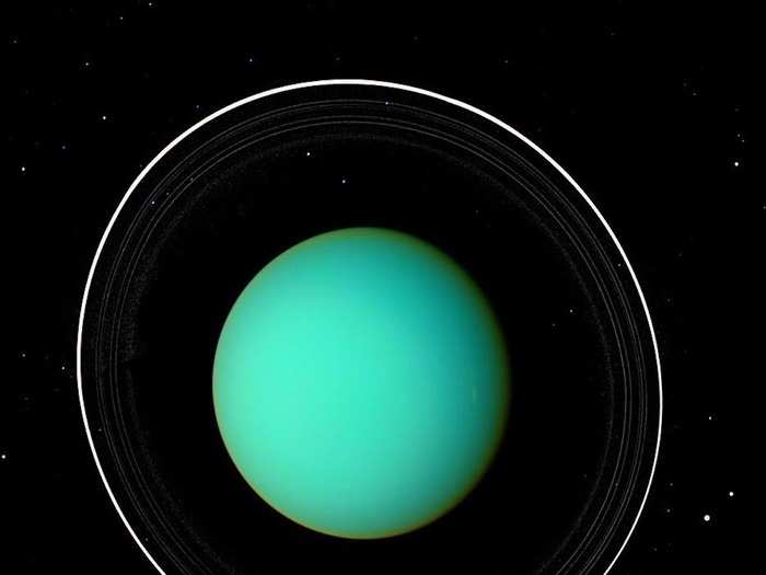 Voyager 2 made its closest approach to Uranus in the first-ever flyby of the planet on January 24, 1986.