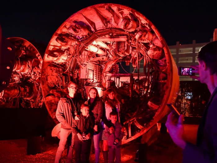 And attendees got the chance to pose in front of some heavy-duty boring equipment.