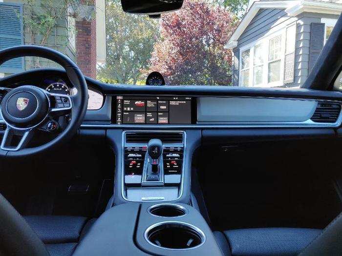 Another major piece of the Panamera interior is the touch panel center console.