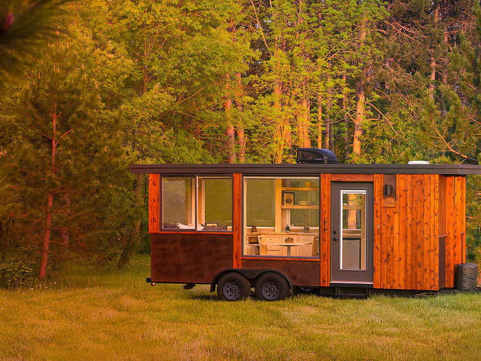 The company offers a solar power system so renters can live off-grid.