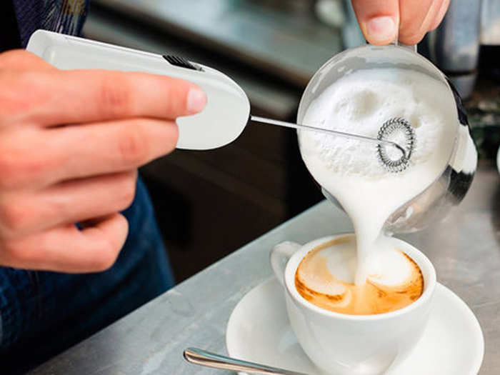 A little electric milk frother for homemade treats