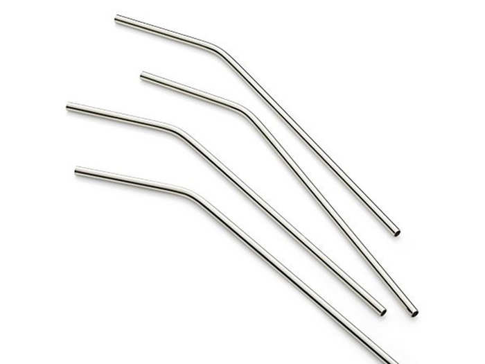 A set of reusable straws