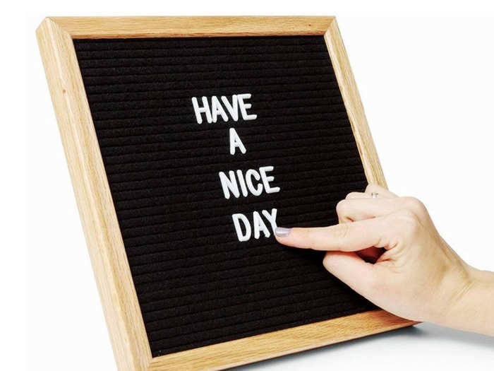 A letter board they can leave fun messages on