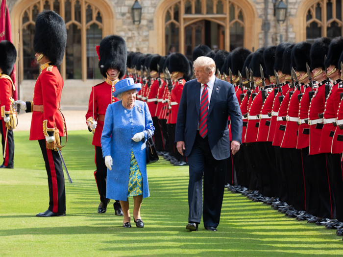 July 13, 2018: Trump and Her Majesty Queen Elizabeth II.