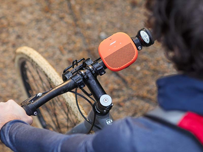 A mini portable Bluetooth speaker