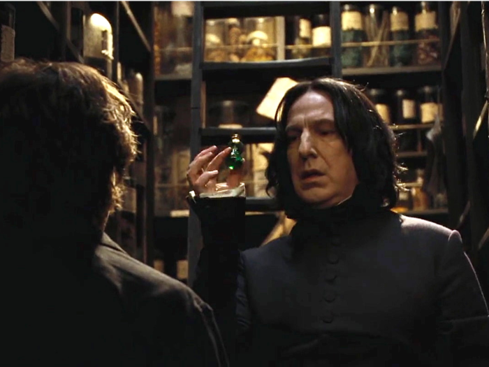 The glass bottles in Snape