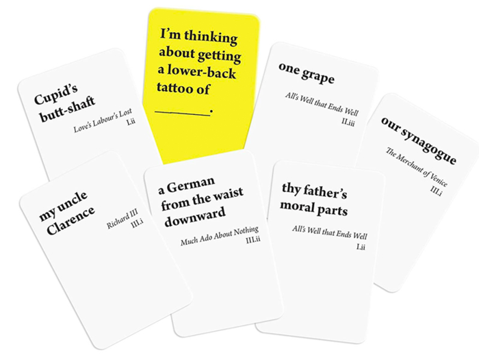 A card game for lovers of Shakespeare