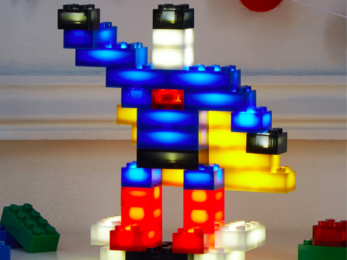 A build-it-yourself light sculpture