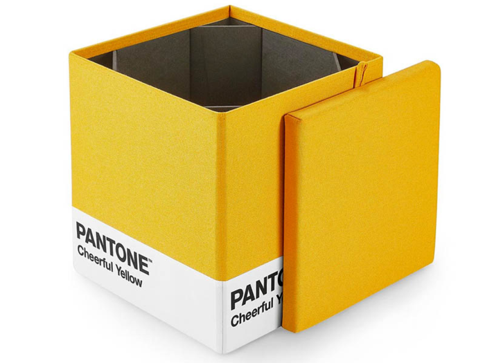 A Pantone chip ottoman for artists and designers