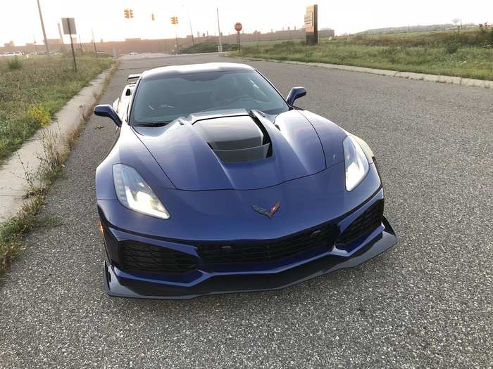 ... On the Corvette ZR1. True, 755 hp is impossible without it. But with it, seeing over that massive mound of power can be a tricky.