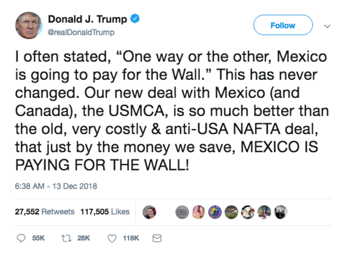 Mexico will (one way or another) pay for the wall.