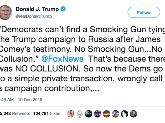 The "smocking gun" tweet