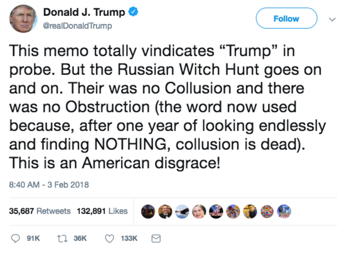 "Collusion is dead."