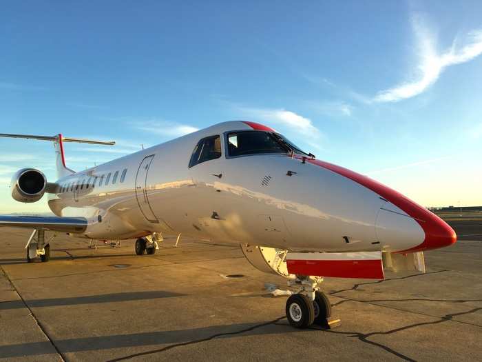 Before I knew it, I was looking up close and personal at the plane I was about to use to fly from Oakland to Burbank.