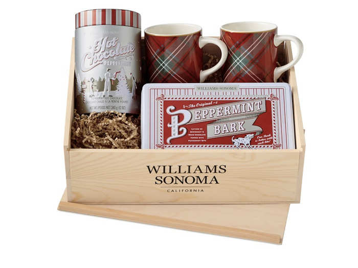 Peppermint Bark Tartan Gift Crate