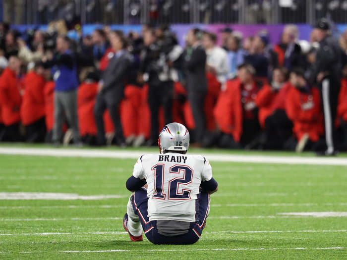 Tom Brady could only look on as the game slipped away.