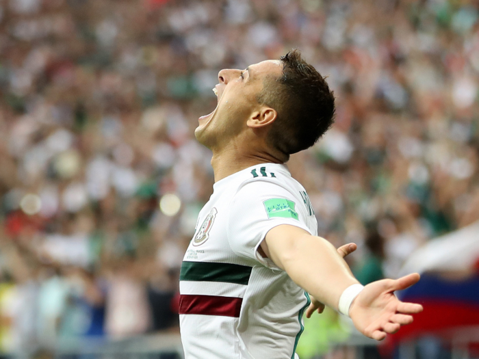 Chicharito rejoices after Mexico