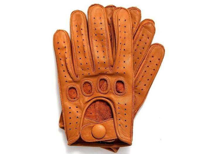 A pair of driving gloves