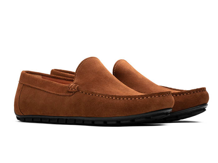 A pair of driving loafers