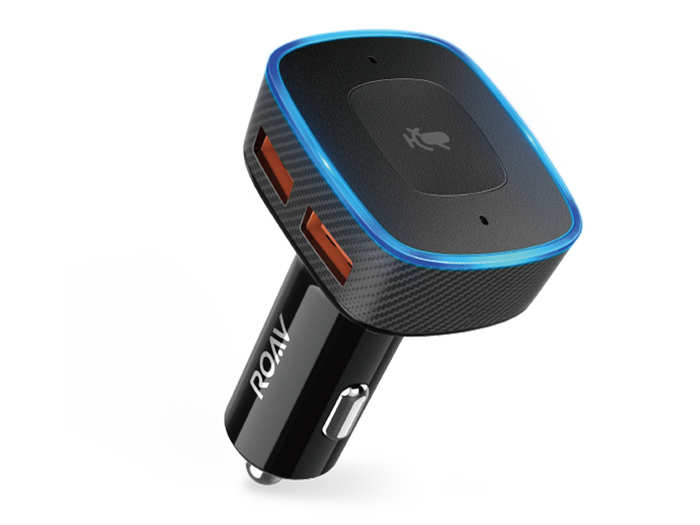 An Alexa-enabled car charger