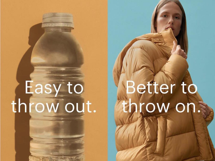 Everlane is turning plastic bottles into winter jackets.