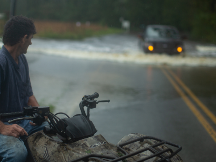 Photos from the ground of Tropical Storm Florence, which caused catastrophic flooding and damage.