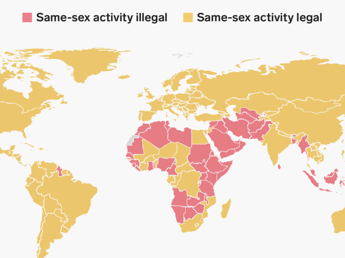 9 maps show how different LGBTQ rights are around the world.