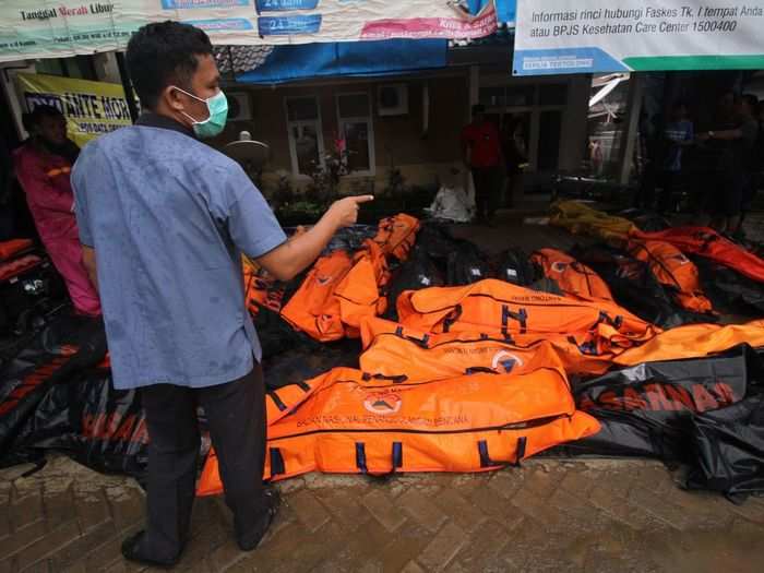 Medics have been collecting bodies from the site.