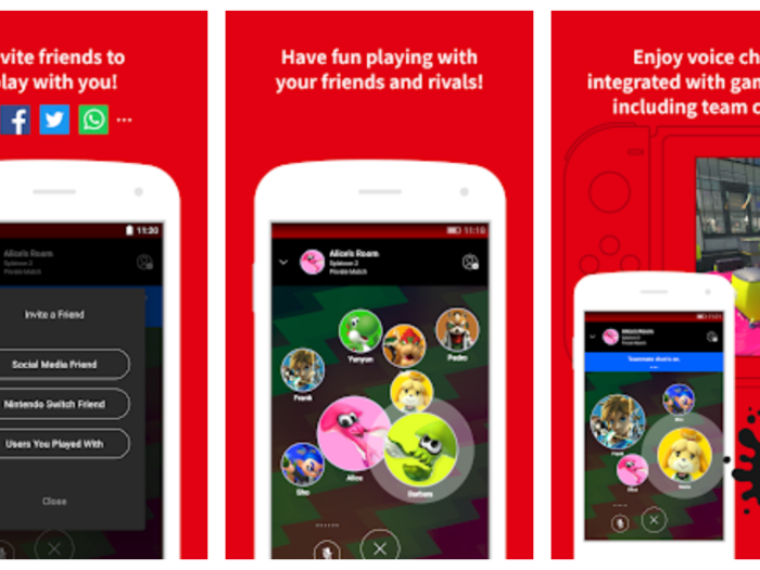 Download the Nintendo Switch Online app for key features like voice chat.