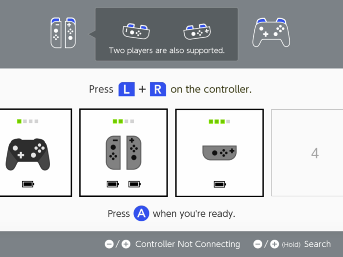 Learn how to connect Switch Joy-Cons and other controllers.