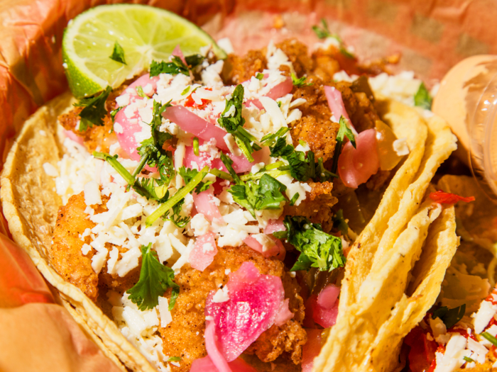 The Baja Shrimp Taco demonstrates one of Torchy