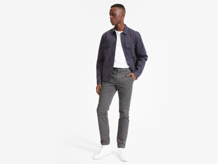 A pair of durable chinos