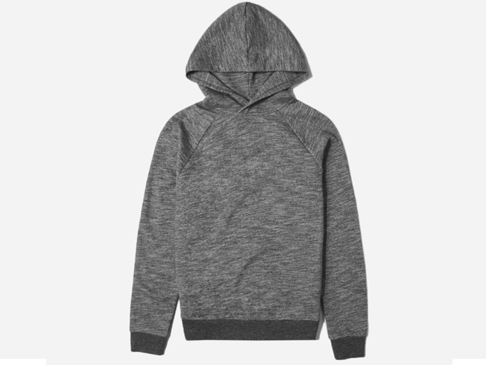 A sleek terry hoodie