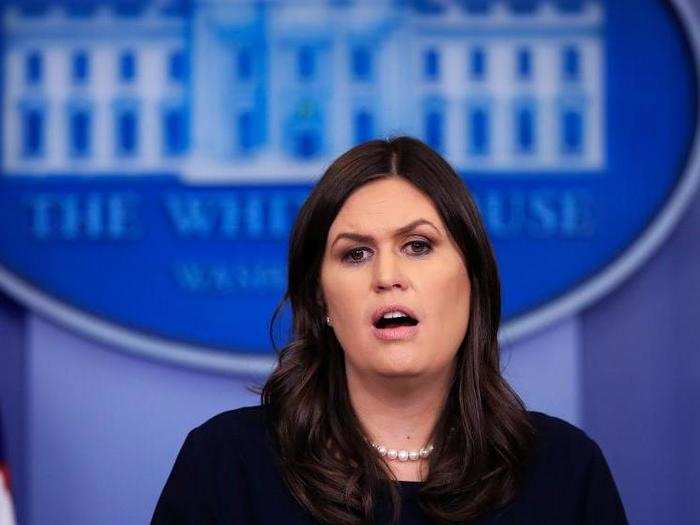 Sarah Huckabee Sanders, Press Secretary