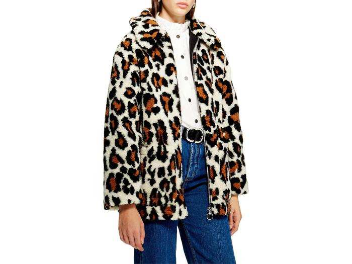 Topshop Faux Fur Jacket