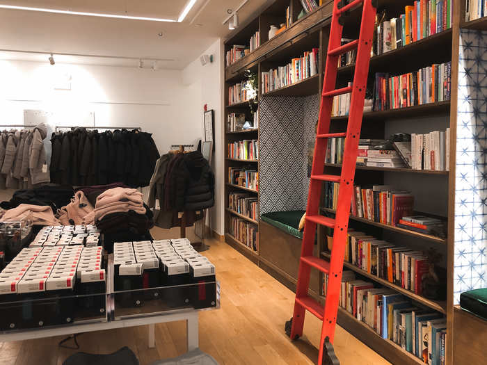 The library space was a lot smaller than expected. It holds over 1,000 books, but everything was, for the most part, confined to one wall.